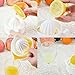 BOGZON Manual Lemon & Citrus & Lime & Orange Squeezer with Bowl - Juicer Strainer with Handle and Pour Spout, White
