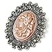 November Birthstone Oval Brown Beauty Cameo Brooches And Pins Vintage