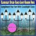 DECORATIVE GLOW-IN-THE-DARK PATHWAY STAKES (SET OF 3)