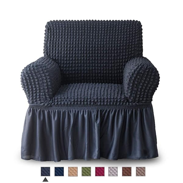 Niceec Armchair Slipcover Dark Grey Armchair Covers 1 Piece Easy