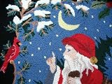 Claire Murray Hand Hooked Wool Silent Night Christmas Runner Rug 28