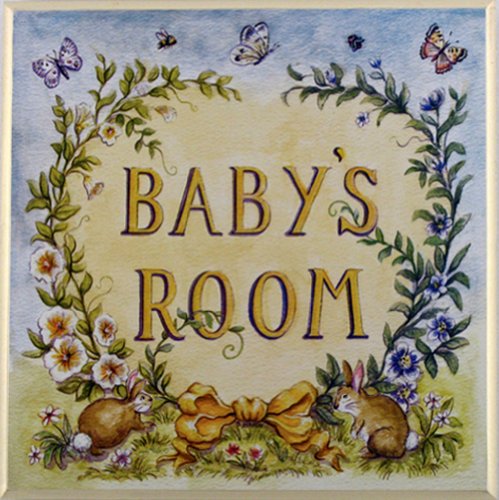 The Kids Room Baby's Room Square Wall Plaque