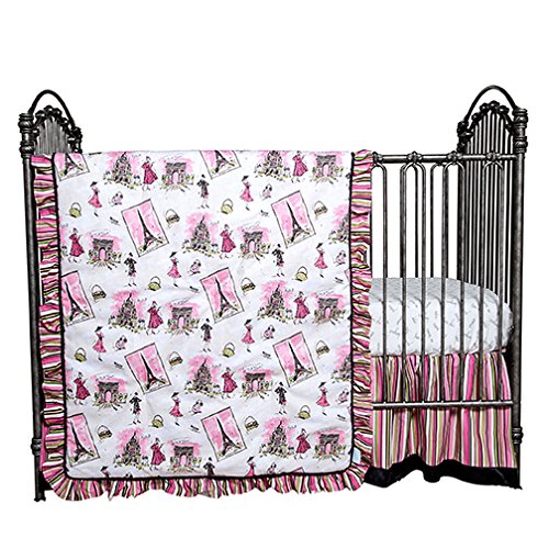 Waverly Tres Chic 3 Piece Crib Bedding Set Paris, Eifel Tower Quilt, Sheet, Skirt Baby Girl
Waverly Tres Chic 3 Piece Crib Bedding Set Paris, Eifel Tower Quilt, Sheet, Skirt Baby Girl