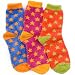 Three Piece Women's Cozy Microfiber Fuzzy Missmatched Socks in Complementary Stars by...