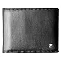 Brown Bear, edle Business Geldb�rse Geldbeutel Portemonnaie, praktische Kreditkartenf�cher Einsteckf�cher f�r Ausweispapiere, Querformat mit ausziehbaren Kfz-Schein Ausweis Etui, Farbe schwarz, Rind Nappa Leder, Produktbeschreibung siehe unten, BB-103