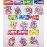 Buy 120 Shaped Rubber Bandz Lot - (10 Packs of 12 Bands) Princess, Fruit, Band, Birds, Sea, Dino, Cars,...