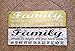 Birthday Board - Family Where life begins and love never ends - Light Blue Sign with Black Letters