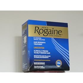 Rogaine for Men Hair Regrowth Treatment, Extra Strength Topical Solution, 2 Ounce