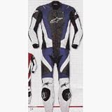 ALPINESTARS RC-1 2PC LEATHER SUIT BLUE/BLACK/WHITE 60 316-507-70-60