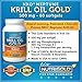 NKO Neptune Krill Oil Gold, 500mg, 60 Softgels (100% Pure NKO Neptune Krill Oil with Astaxanthin) #1 in Omega 3 Krill Oil Supplements