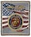 United States of America Marine Corps Tapestry Afghan Throw Blanket 50