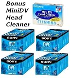 Sony MiniDV Tapes 20 Pack With Sony Digital Video Cassette Head Cleaning Tape