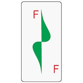 【クリックで詳細表示】イラスト標識 WB70 F～F階数表示 クリーンエコボード製 600＆times；300mm