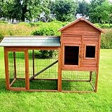 Wooden Mansion - Hutch and Enclosed Run