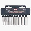 DIB Tool Imports 328510 10-Piece 1/4" Drive Deep Metric Socket Set