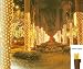 2' x 8' Amber LED Christmas Net Style Tree Trunk Wrap Lights - Brown Wire