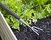 Joseph Bentley Traditional Garden Tools Stainless Steel Midi 3-Prong Cultivator, 18-Inch