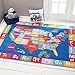 Home Dynamix Eric Carle Elementary USA Map Educational Kids Area Rug 35