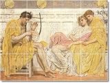Albert Moore Indians Ceramic Tile Mural 9. 24x32 inches using (12) 8x8 ceramic tiles.