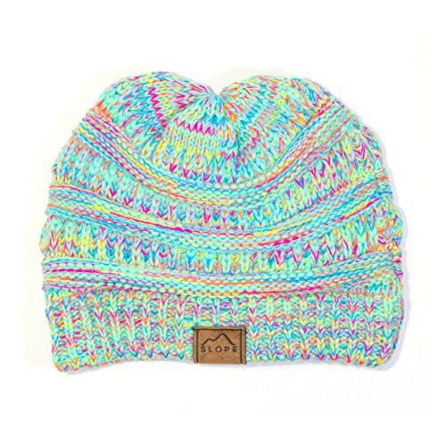 Slope Knitted Beanie Warm Chunky Thick Soft Stretch Cable Beanie Hat...