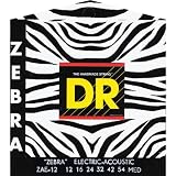 DR Strings Zebra - Acoustic-Electric Round Core 12-54