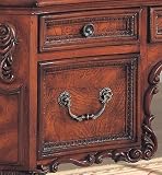 Beautiful Molding Traditional Style Home Office Writing Desk