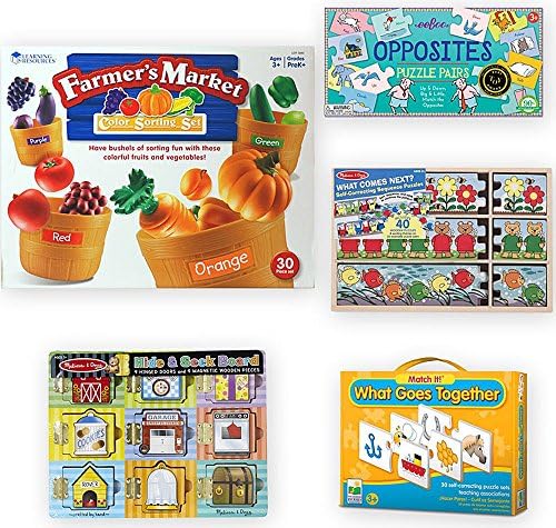 Preschool Thinking Skills Bundle of 5 Toys for 3-4 Years