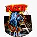 Ratt - Rat on Keyboard with Logo - AUTHENTIC 1980's RETRO VINTAGE 1.25