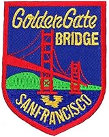 Golden Gate Bridge Embroidered Patch San Francisco Iron-On Souvenir Emblem