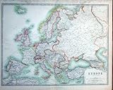 1914 GEOGRAPHY MAPS EUROPE FRANCE SPAIN BRITAIN ITALY