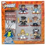 61eRXcFEnkL. SL160  Tech Deck Dude Ridiculously Awesome 6 Figures and Trading Cards W/ #158 Perry, #081 Splinter, #020 Bruce, #159 Momona, #128 Baumer, #027 Woody