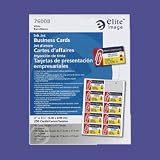 Business Cards For Inkjet Printers, 250/BX, White (ELI76008) Category: Business Cards