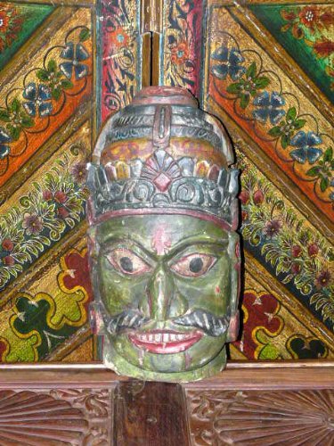 Christmas Gift-antique Hand Carved and Painted Wooden Mask Tribal India 20 Inches