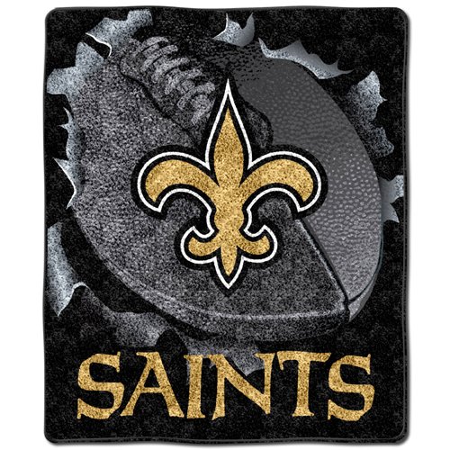 New Orleans Saints 50x60 Burst Series Sherpa Throw