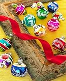 Christopher Radko Shiny Brite Christmas Ornaments, Set of 12