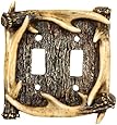 Antler Double Switch Plate