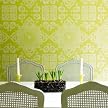 Mystique Double-Roll Wallpaper - Avocado