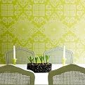 Mystique Double-Roll Wallpaper - Avocado