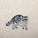 Raccoon - Natural Animal - Iron On Embroidered Applique Patch