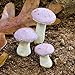 G & F MiniGardenn 10025 Fairy Garden Miniature Mushrooms (Set of 3), Orange, 0.5-1.25