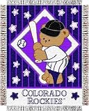 Colorado Rockies - MLB baby 36"x 46" Triple Woven Jacquard Throw - 36x46