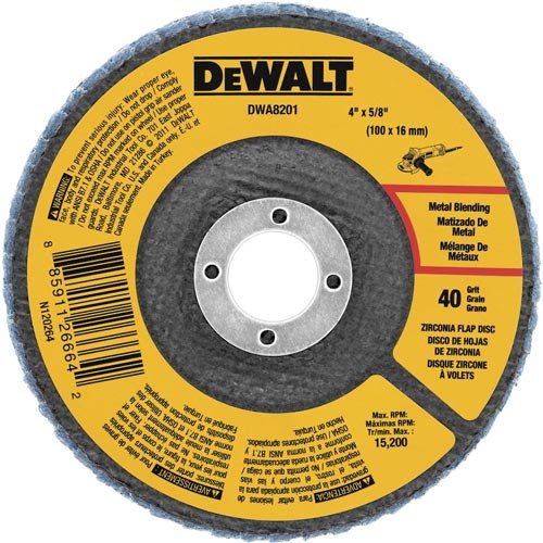 DEWALT DWA8201 40 Grit Zirconia T29 Flap Disc 4Inch X 58Inch Best Buy