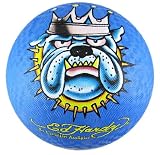 Blue Ed Hardy King Dog Playground Ball Kick Dodgeball