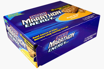 Snickers Marathon Energy Bar Multi Grain Crunch 12 Bars by Mars