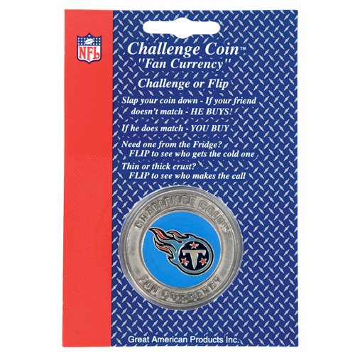 Tennessee Titans NFL Challenge Coin/Lucky Poker Chip