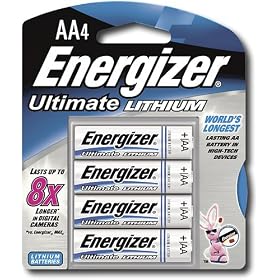 Energizer L91BP-4 AA Lithium Batteries (4-Pack)