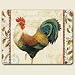 Majestic Rooster Large Tempered Glass Cutting Board