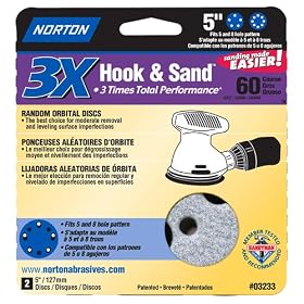 Click here to buy NORTON CO 03233 HOOK AND LOOP SANDING DISC 5GRIT 60 by Norton Refinishing Products.