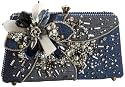 Mary Frances Accessories Premium Denim Shoulder Bag