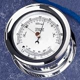 Weems & Plath Atlantis Collection Barometer and Thermometer Combination (Chrome)